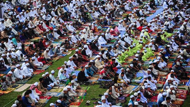 World Muslims commemorating Eid al-Adha