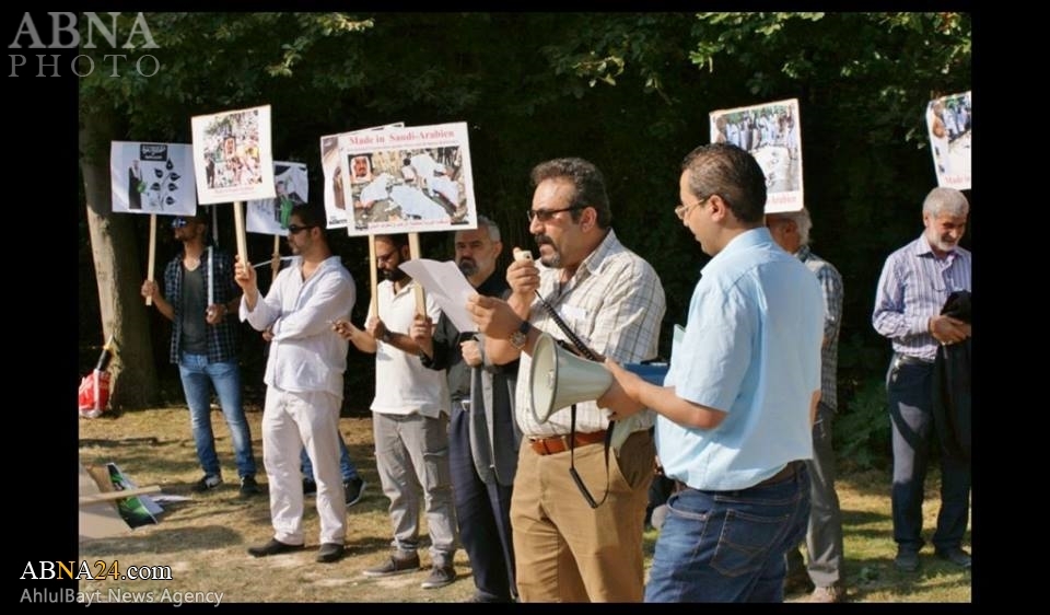 Antisaudische Demonstration vor der saudischen Botschaft in Berlin + ّFotos