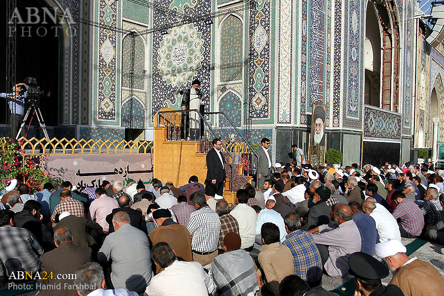 “La Oración del  Eid Al-Adha en el Santuario del  Imam Ar-Ridha (P)  fue Dirigida por el Ayatulá Alamolhoda”