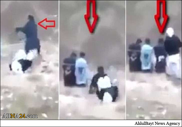 قبل إعدامه بثوان رجل يخطف سلاح "الدواعش" ويطلق عليهم النار + (فيديو)