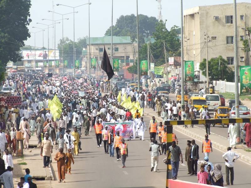 Mass protest in Kano against Sheikh Zakzaky’s detention 