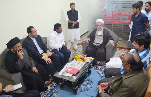 آقائے مہدی مہدوی پور کی دفتر صدائے حسینی میں آمد