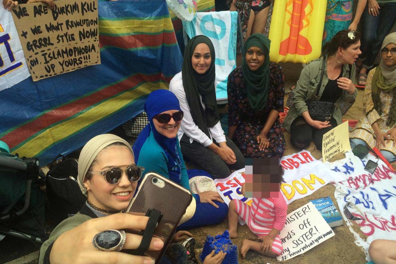 A Muslim woman forced off French beach for wearing burkini