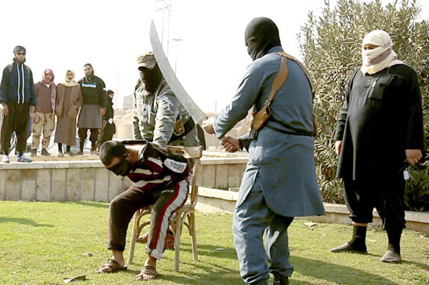ISIS beheading five Syrian civilians on charges of spying