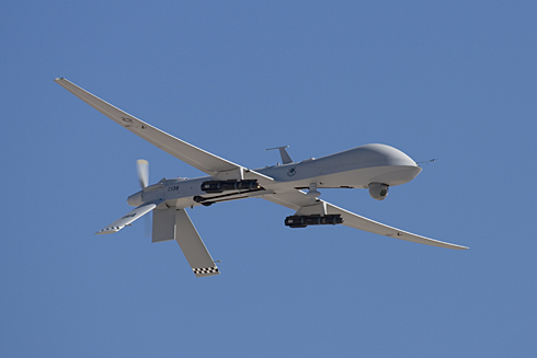US coalition Predator attack drone spotted near Syria aid convoy attack