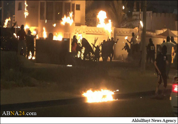 مجموعات شبابية تهاجم مقر القوات الخليفية في سترة بالملتوف 