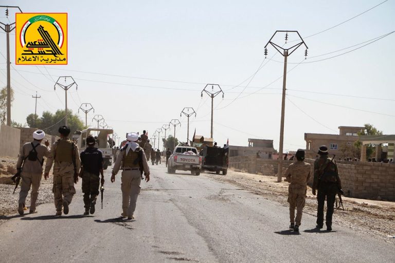 الحشد الشعبي يشرع بتفكيك العجلات والمباني المفخخة ورفع العبوات في الشرقاط