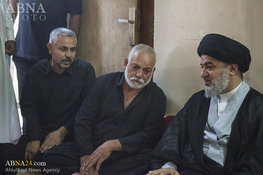 Besuch des  Ayatollah Sistanis Vertreters  vom Vater von fünf Märtyrer
