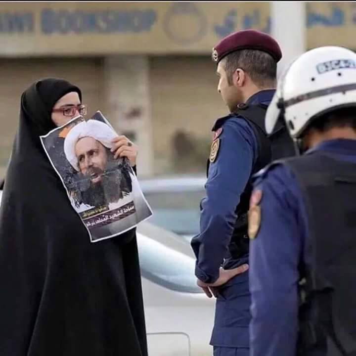بحرینی شیعوں کے رہنما کی حمایت میں بحرینی عوام کا عظیم مظاہرہ