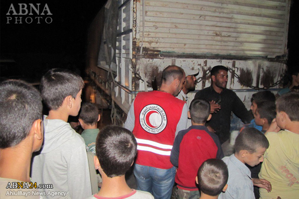 Irans Humanitäts Hilfe für die schiitische Stadt Al-Fu'ah und Kafrya