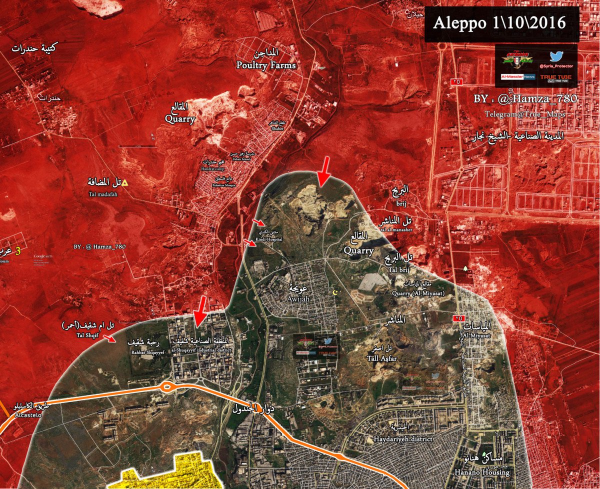 Syrian Army captures another area toward liberation of Kindi Cancer Hospital in northern Aleppo
