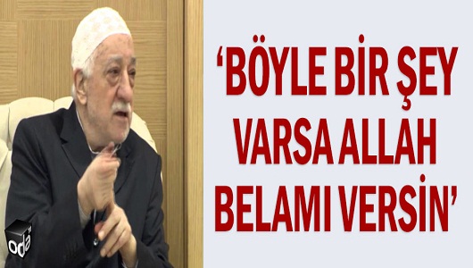 Böyle bir şey varsa Allah belamı versin