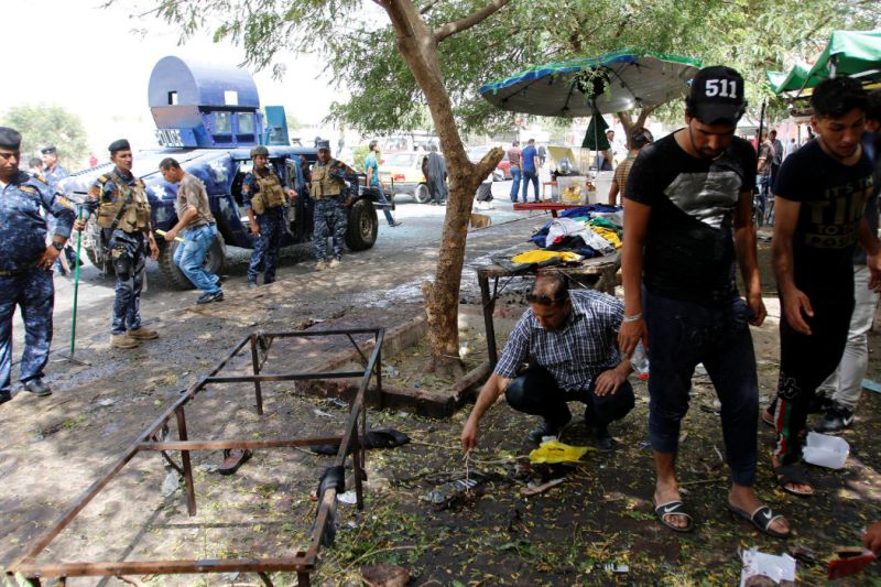 At least 10 Iraqi people killed in ISIS suicide bombing in two Shiite majority areas