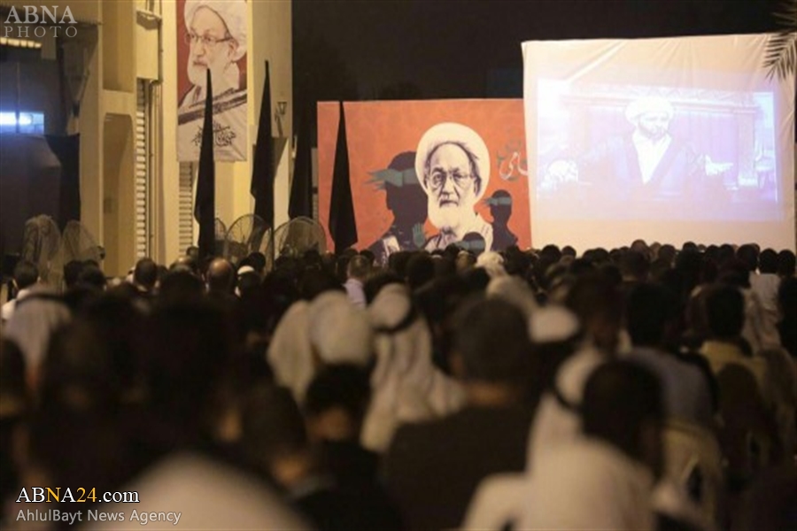 Bahraini mourners commemorate Muharram outside Ayatollah Isa Qassim’s house