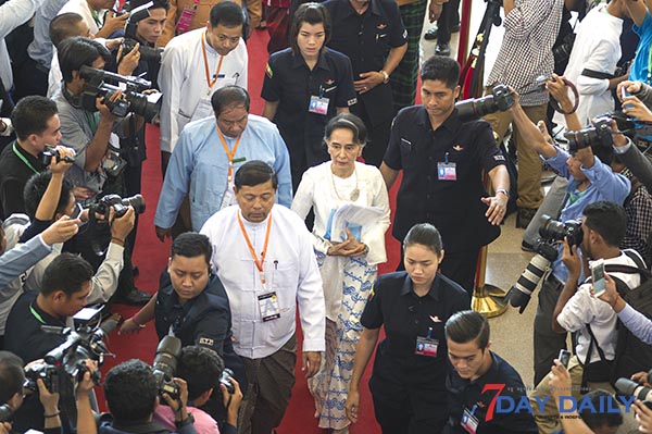 ေဒၚေအာင္ဆန္းစုၾကည္၏ ေနျပည္ေတာ္ ေနအိမ္လံုၿခံဳေရး တုိးျမႇင့္