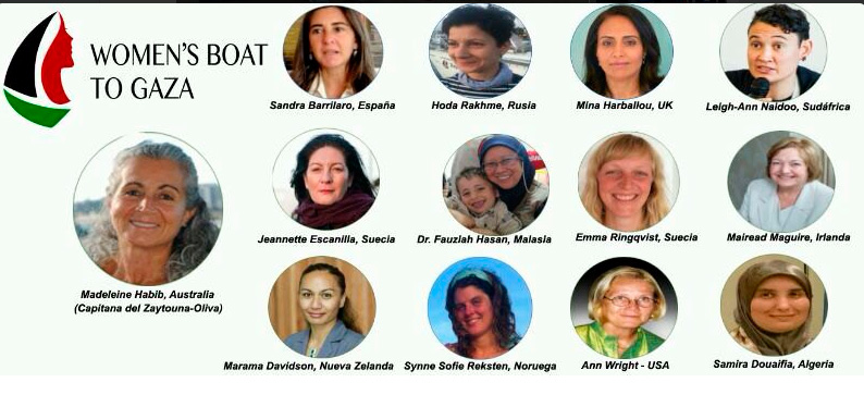 «Flotilla Mujeres Rumbo a Gaza» es Asaltada Impunemente por Tropas del Apartheid israelí en Aguas Internacionales