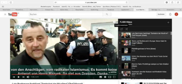 Pegida-Chef belästigt Mazyek