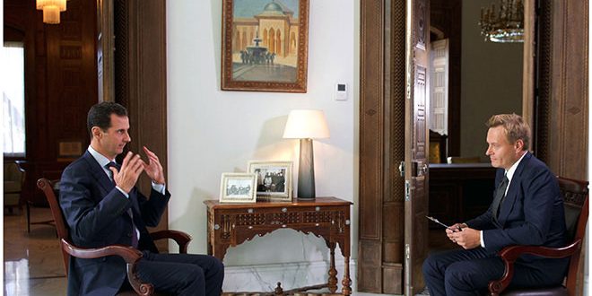 Assad: killling civilians against our interest  