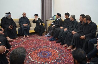 المرجع الحكيم يدعو المؤمنين لأن يتميزوا بالورع ومخافة الله تعالى لانتسابهم لأهل البيت (ع)