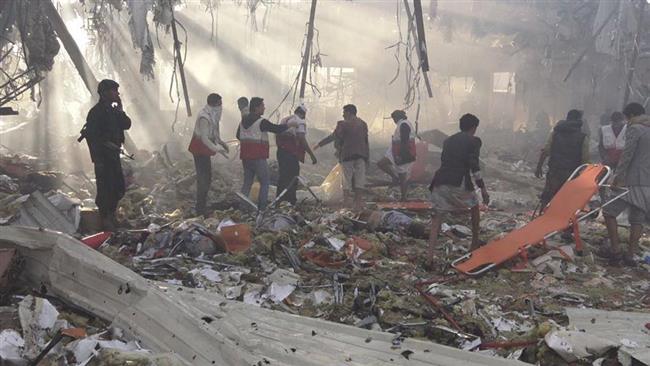 Saudi air force targets crowded funeral ceremony / Pics