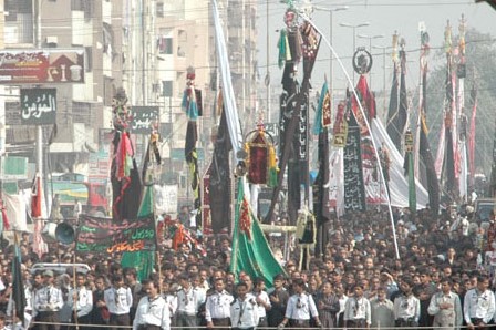 Kashmiri Shia Muslims held impressive procession on 7th Muharram