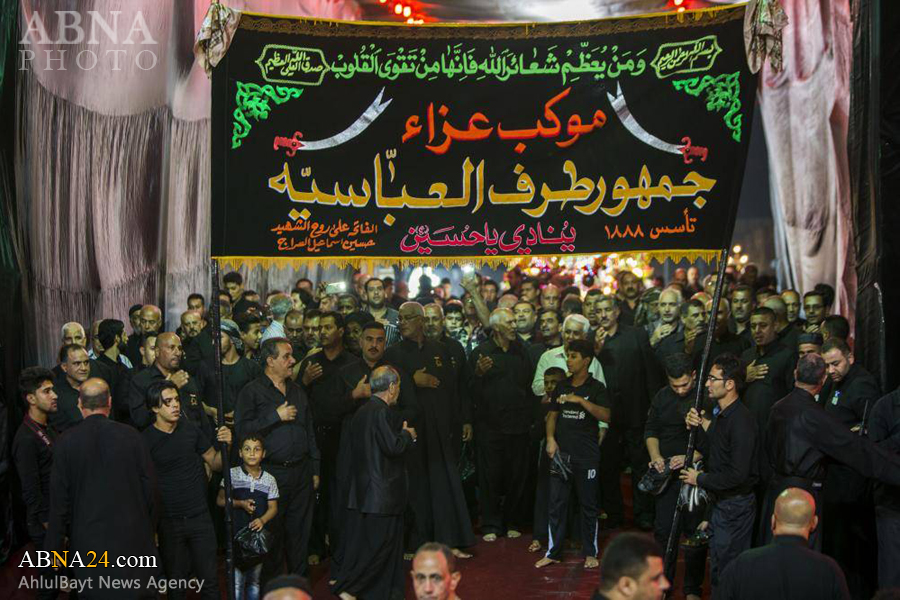 تقرير مصور/ مواكب حسينية في حرمي الامام الحسين (ع) وأخيه العباس (ع)