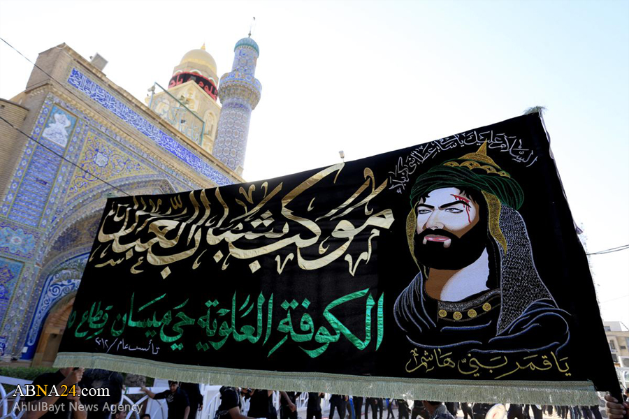 تقرير مصور/ إعدادية مسلم بن عقيل للبنين تنظم مواكب حسينية في مسجد الكوفة