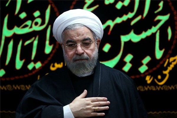 صدر حسن روحانی نے شاہ عبدالعظیم کے روضہ پر عاشور کے جلوس عزا میں شرکت کی
