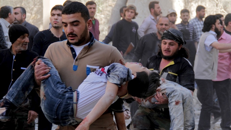شام؛ حلب میں دھشتگردوں کا اسکول پر حملہ