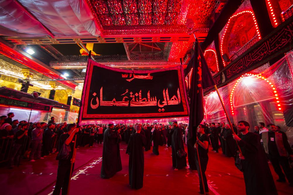 مواكب عمانية تشارك في مراسم العزاء الحسيني بكربلاء المقدسة + (صور)
