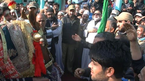 Kashmir Valley’s largest Ashura Procession in Budgam led by senior Shia cleric 'Aga Hassan'