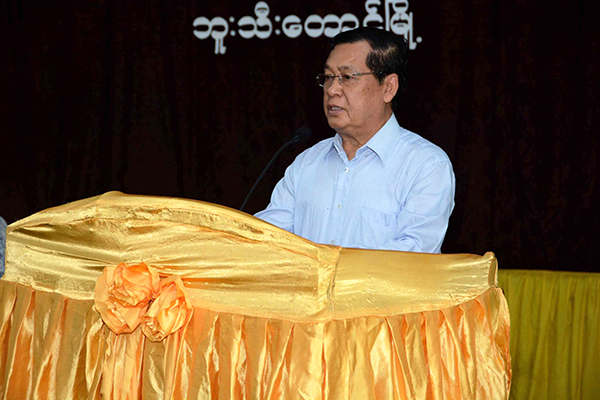 အၾကမ္းဖက္တိုက္ခုိက္ခံရမႈအေပၚ ရန္သူကုိ အၿပီးတုိင္ေခ်မႈန္းမည္ဟု ဦးသိန္းေဆြေျပာ