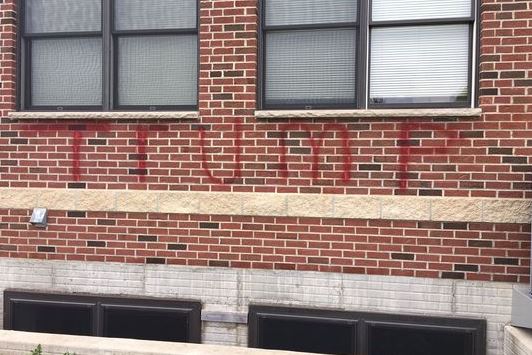 'Trump' painted on Waterloo mosque; Muslims urge hate crime investigation