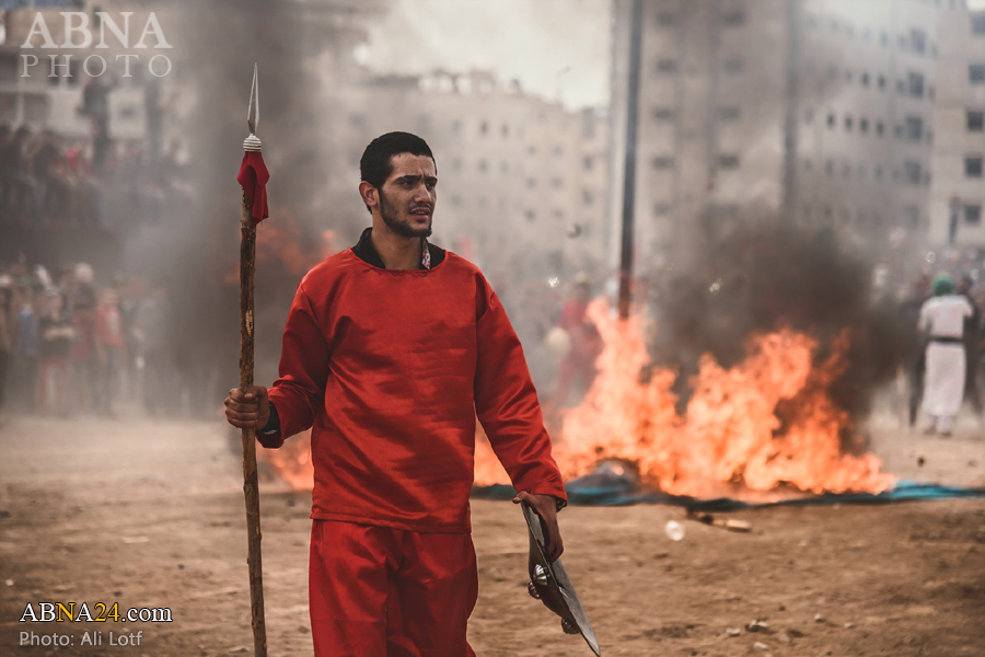 تقرير مصور/ مراسم حرق الخيم في منطقة الزينبية بدمشق