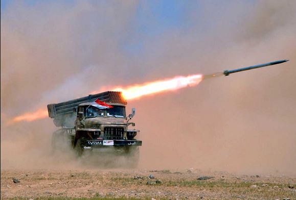 Syrian army's crackdown against terrorists in different regions