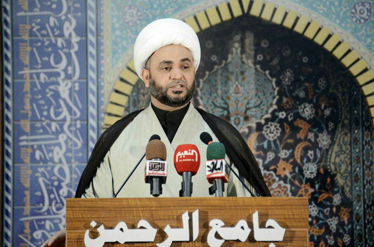 خطيب جمعة بغداد يطالب دول التحالف ان لا تدع مجالاً لهروب الدواعش من الموصل