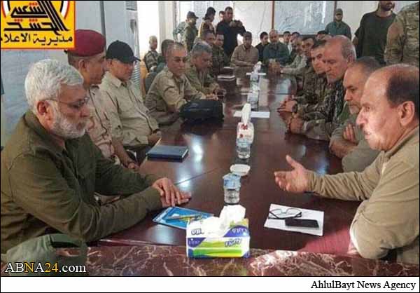 المهندس يعقد اجتماعا مع القادة الامنيين وقادة الحشد في كركوك