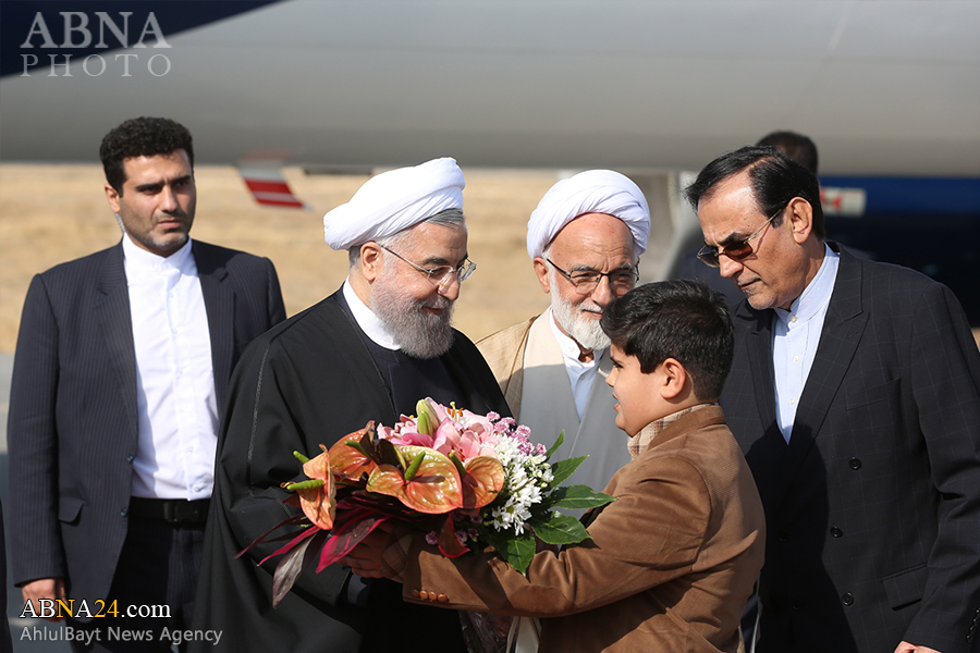 صدر حسن روحانی صوبائی دورے پر اراک پہنچ گئے + تصاویر