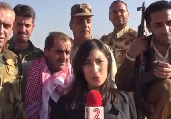 ظهور القناة الاسرائيلية الثانية في بث مباشر لتحرير الموصل + (فيديو)
