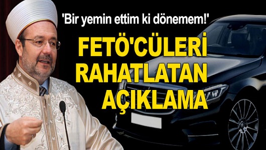 Diyanet'ten FETÖ'cüleri rahatlatan açıklama!