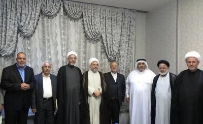  آية الله الاراكي يستقبل شخصيات دينية واكاديمية عراقية 