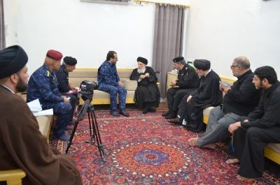 المرجع الحكيم يدعو للحفاظ على سلامة وأمن المواطنين وتسهيل الإجراءات لزيارة الأربعين