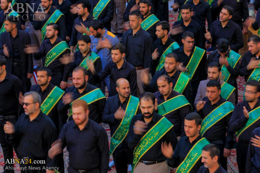 تقرير مصور/ مراسم العزاء بمناسبة استشهاد الامام السجاد (ع) في حرم أمير المؤمنين (ع)