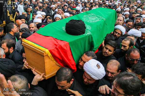 آیت اللہ سید تقی طباطبائی قمی کا نجف اشرف میں تشییع جنازہ+ تصاویر