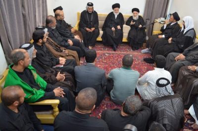 المرجع الحكيم يدعو ذوي الشهداء لإبراز تضحيات أبنائهم ورفع شأن الشيعة كما رفعه أبناؤهم