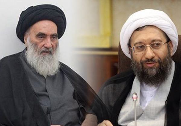 رئيس السلطة القضائية الايراني يزور المرجع السيستاني في النجف الاشرف