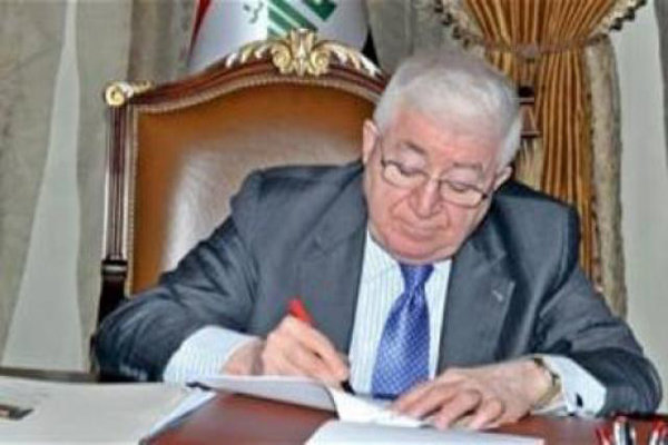 عراقی صدر کی لبنانی صدر میشل عون کو مبارک باد