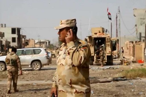 فرار اسر داعش التكفيري مذعورة من مناطق المواجهة مع القوات العراقية بالموصل 