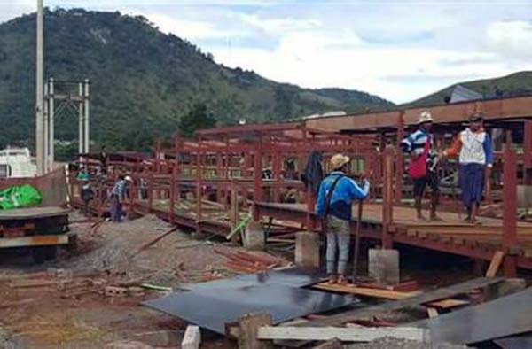 ေတာင္ႀကီး မီးပံုးပ်ံပြဲၾကည့္စင္မ်ား ျပန္လည္ဖ်က္သိမ္း
