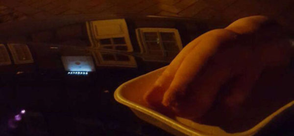 Schweinefuß vor Sulinger Moschee
